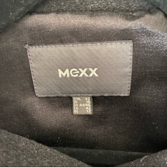 Mexx Black/Grey Wool Coat (Charcoal Color) - Picture 6 of 8